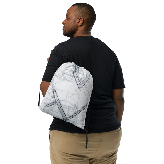 Architecture Drawstring Bag