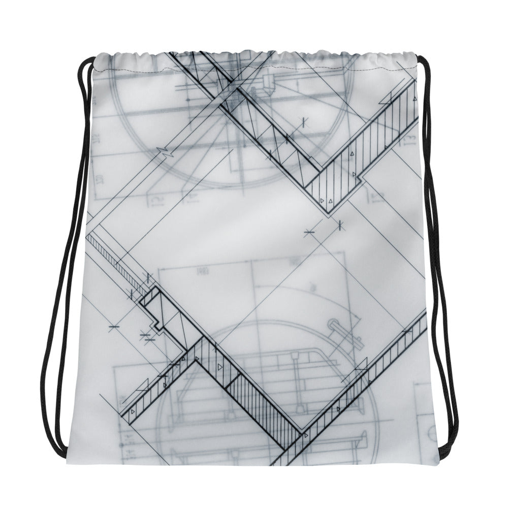 Architecture Drawstring Bag