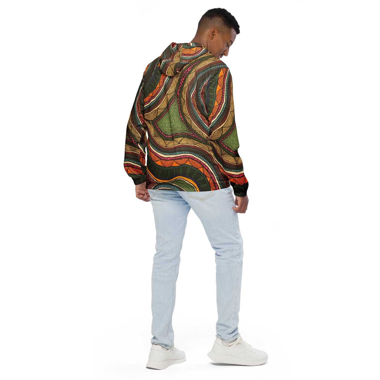 Trippy All Over Print Windbreaker