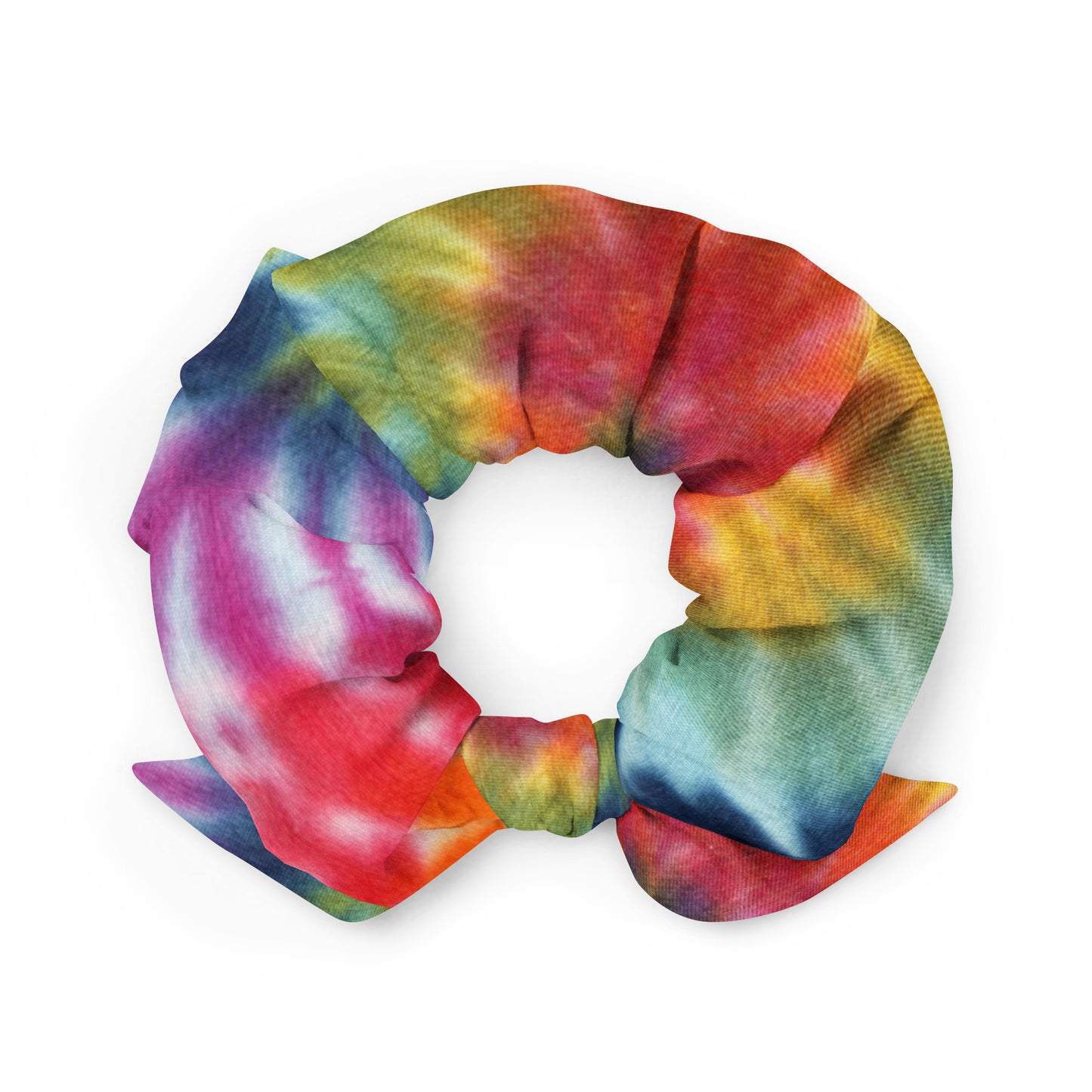 Recycled Tie-Dye Scrunchie