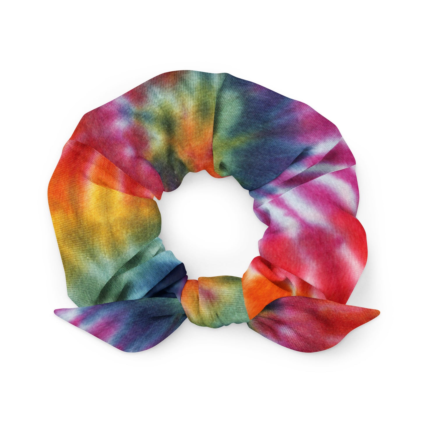 Recycled Tie-Dye Scrunchie