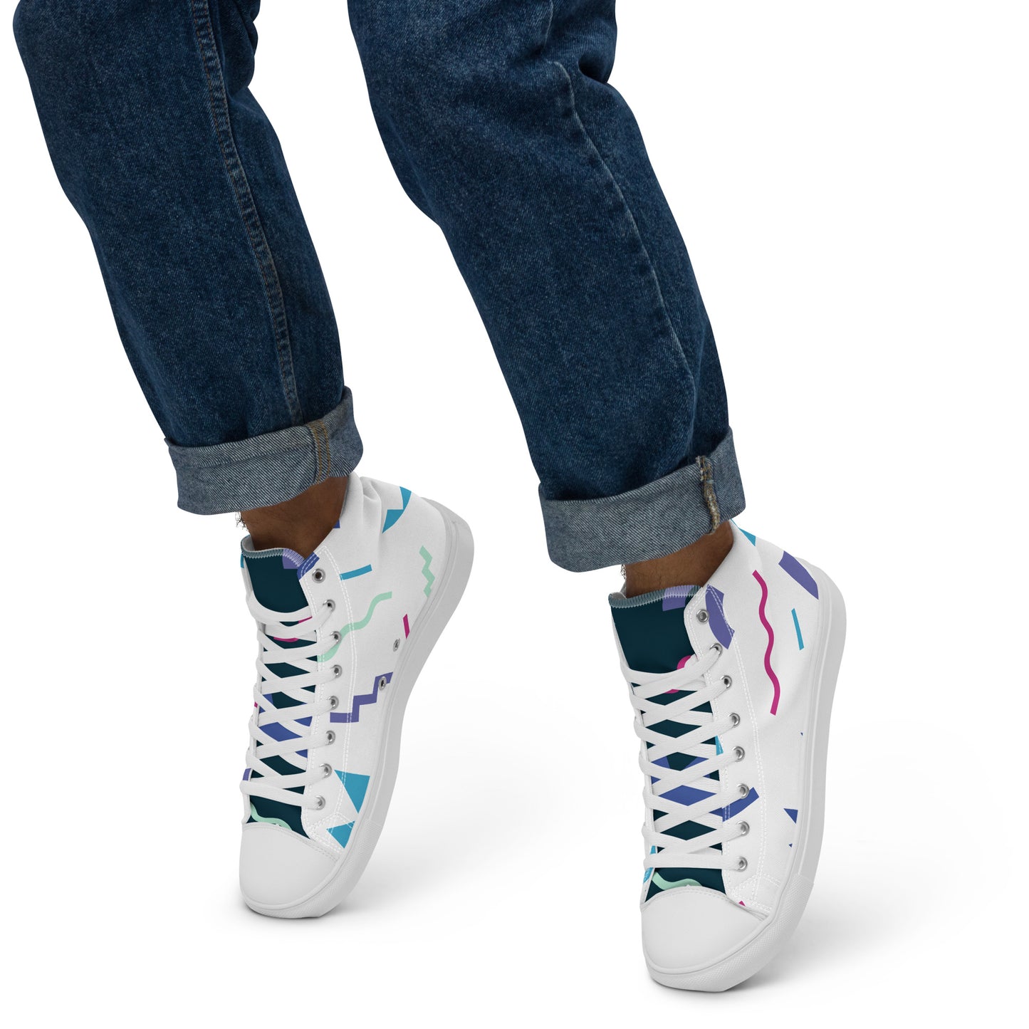 Men’s Triangle Squiggle High-Top Shoes