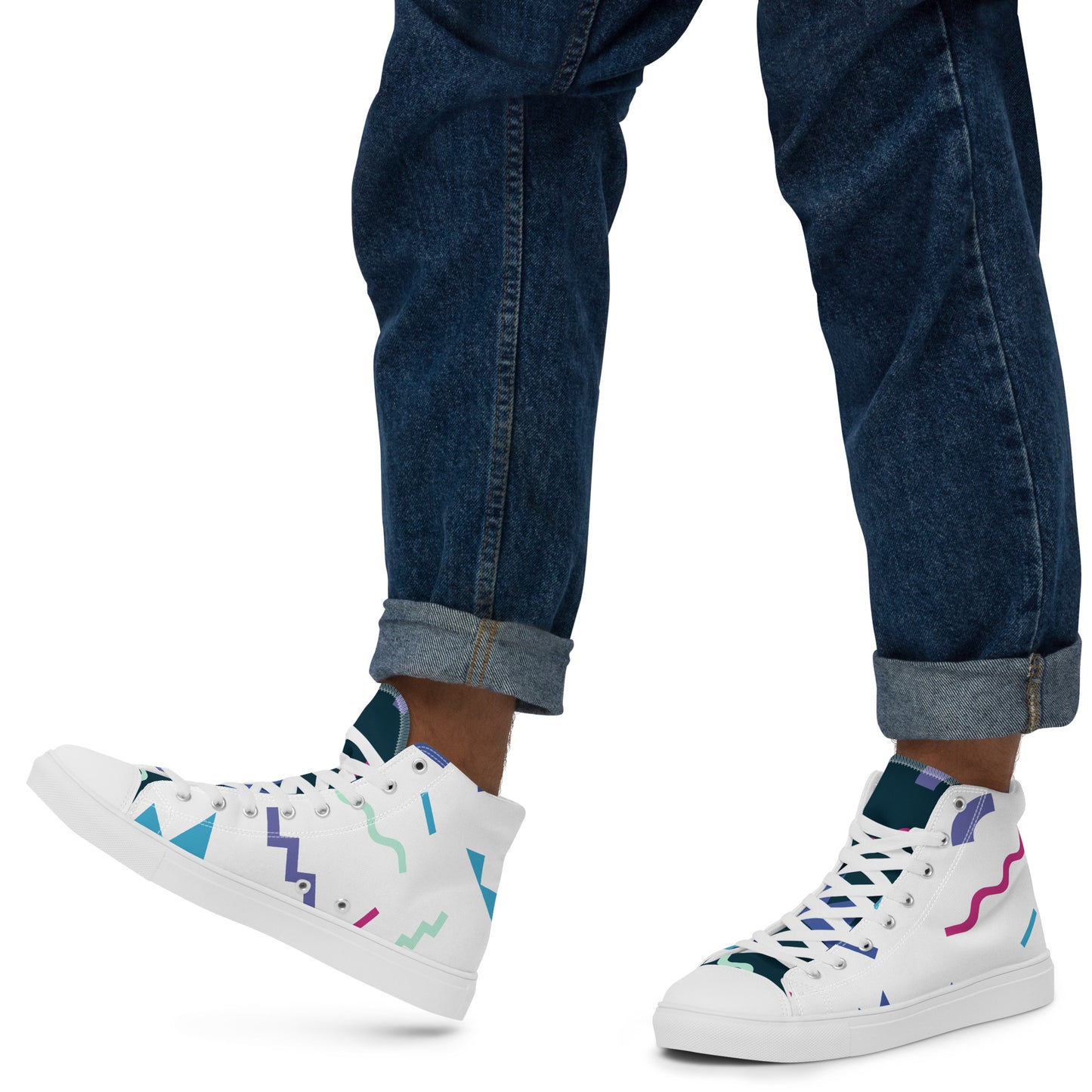 Men’s Triangle Squiggle High-Top Shoes