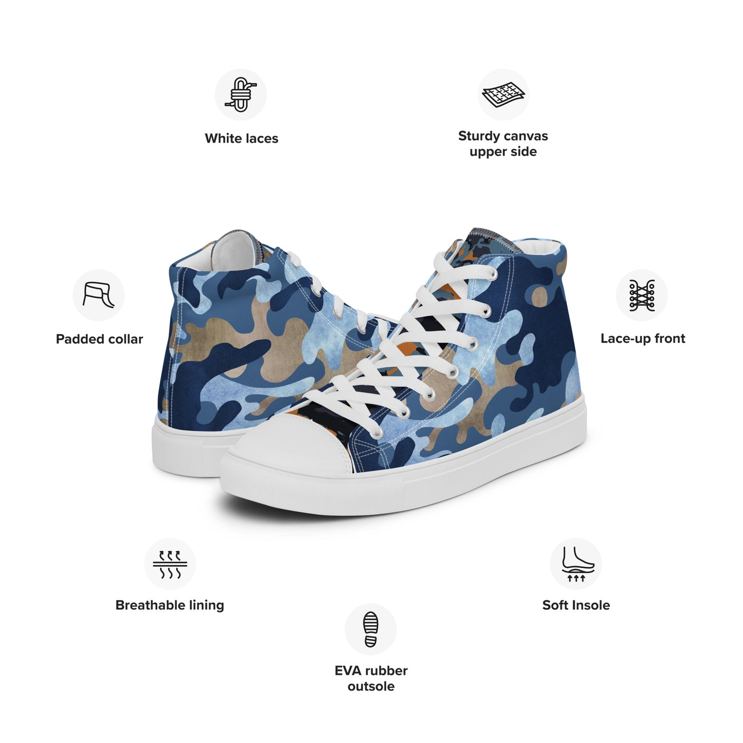 Men’s Camo High-Top Shoes