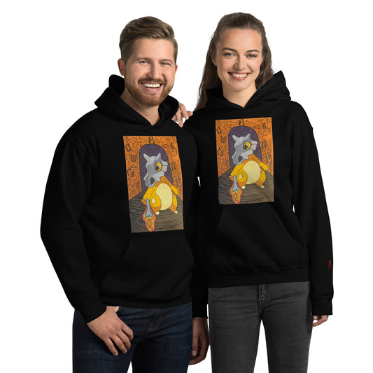 Unisex Cubone Hoodie from Pokémon TV series in the color black. 