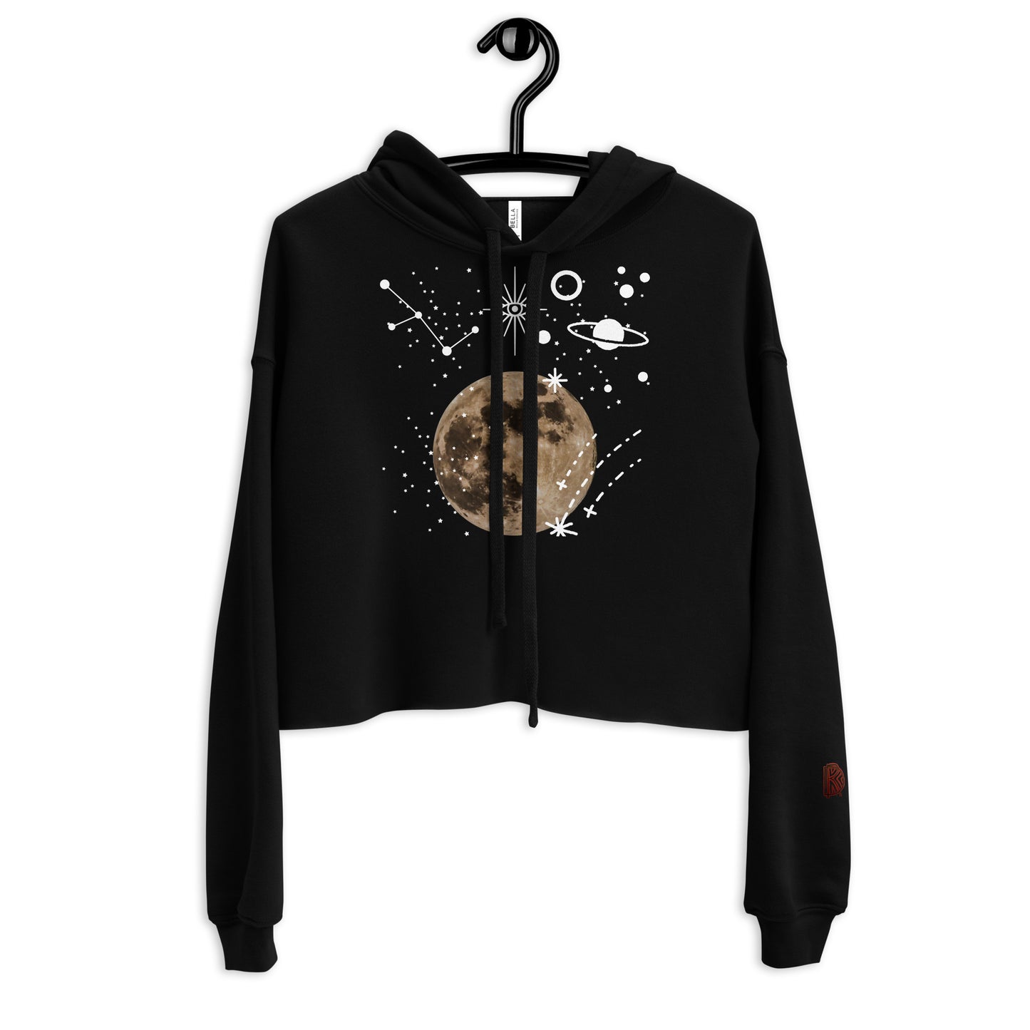 Spacey Cropped Hoodie