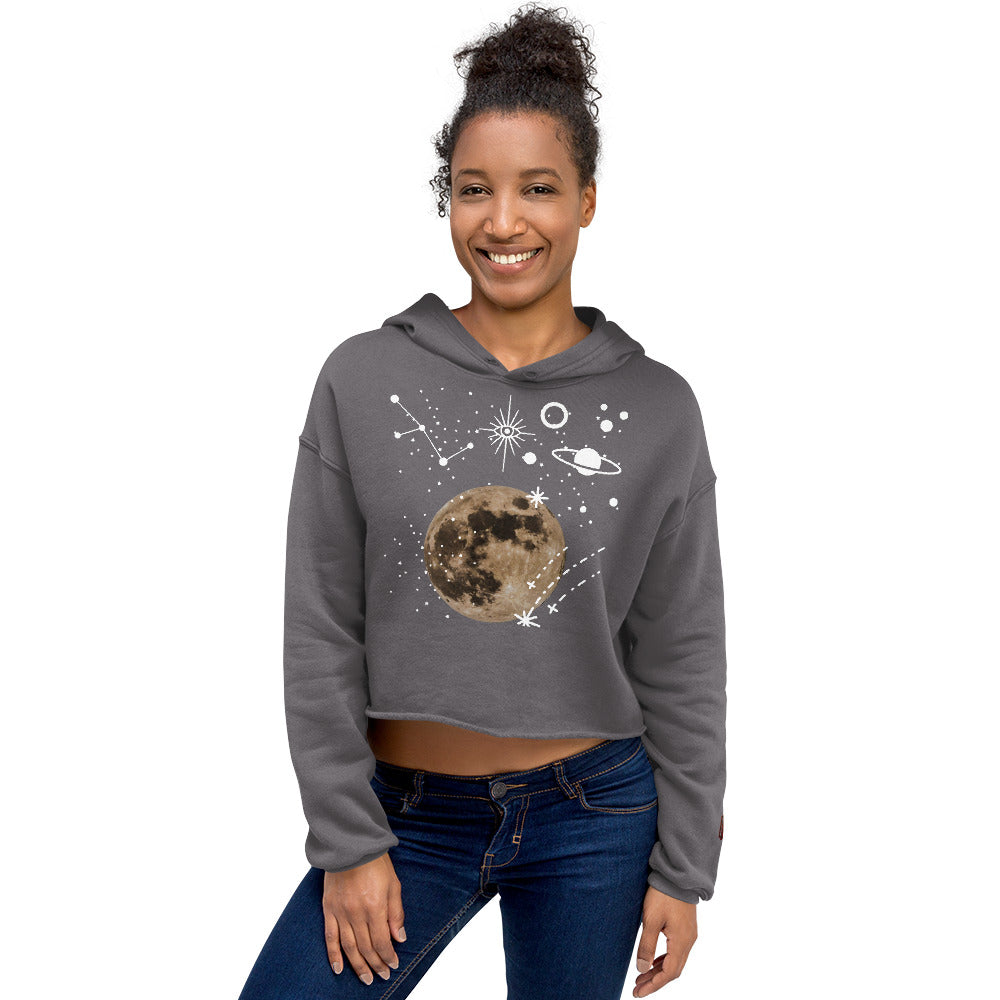 Spacey Cropped Hoodie