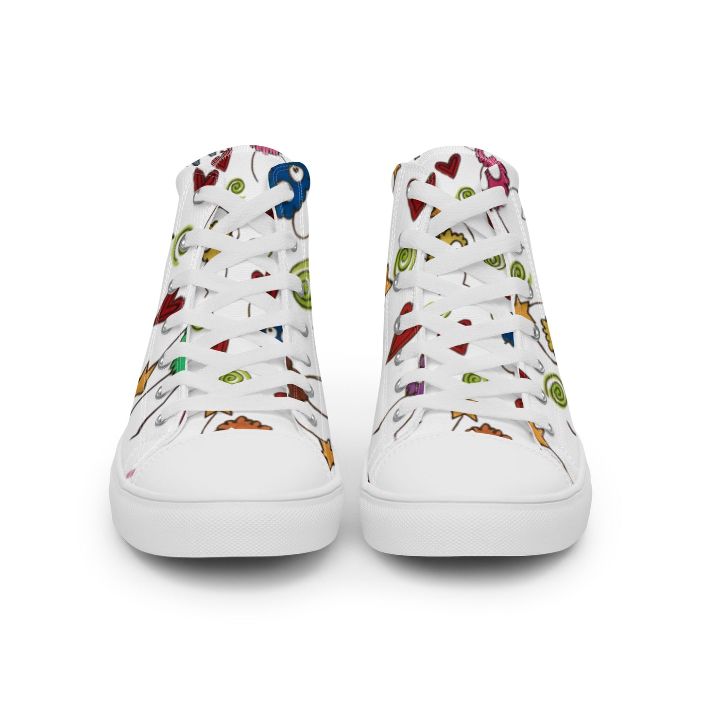 Rainbow Sprites Women’s High Top Canvas Shoes