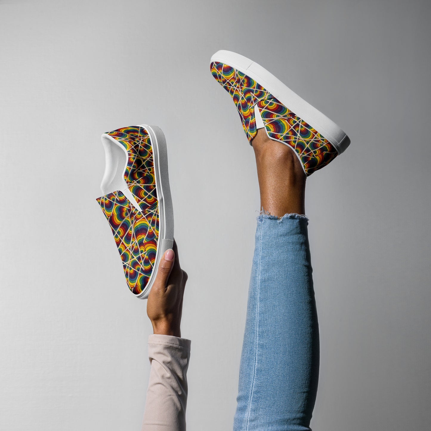 Women’s Rainbow Slip-on Shoes